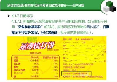 干货 | 预包装食品标签通用要求及常见错误汇总